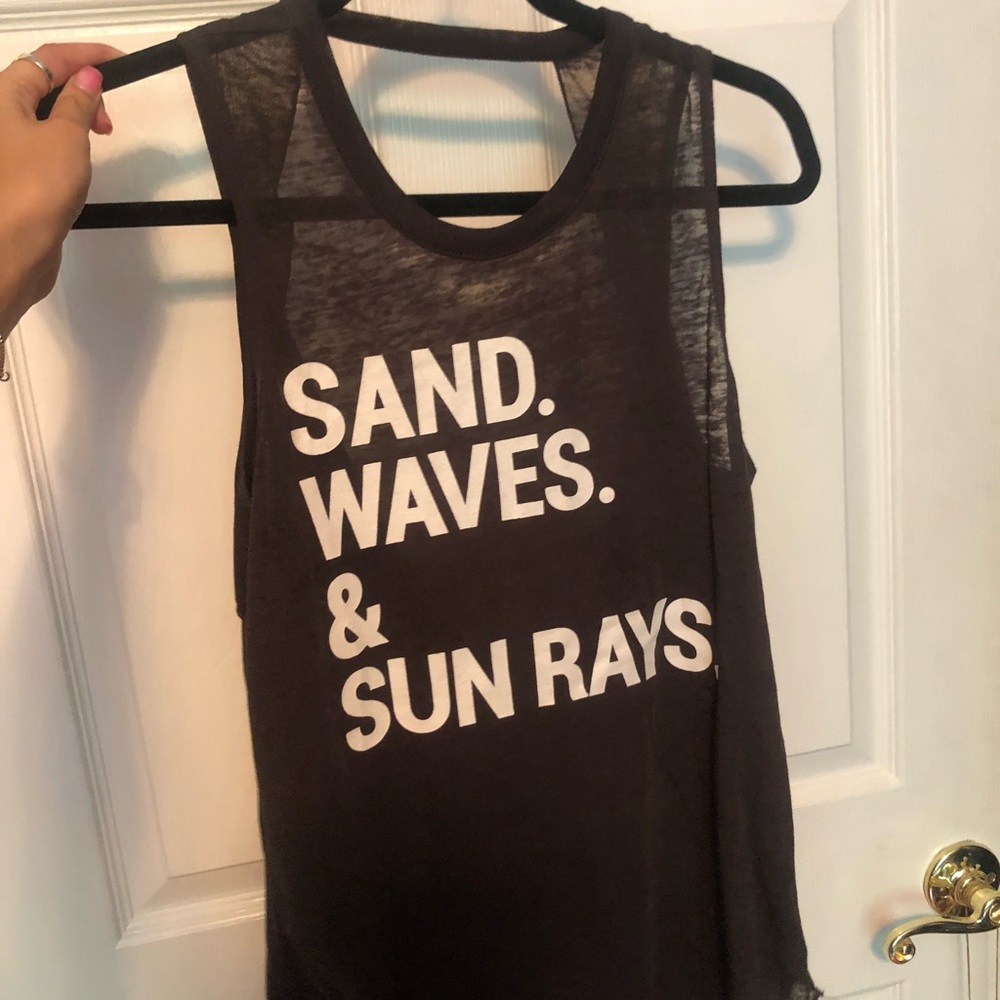 Dark brown tank top